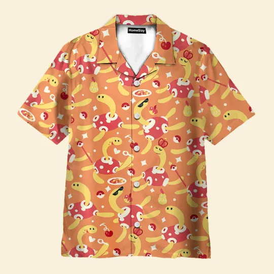 Shuckle PKM Seamless Pattern   Hawaiian Shirt