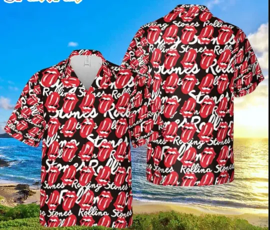 The Rolling Stones Hawaiian shirt aloha 3d art printed DAD GIFT_cg6_29