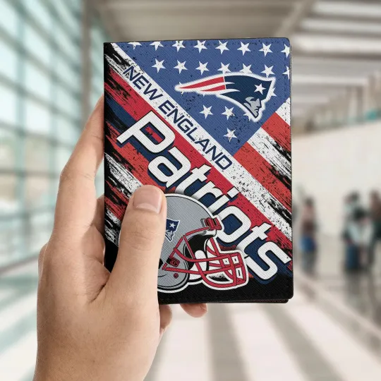 New England Football Team Patriotss Travelling Passport Holder