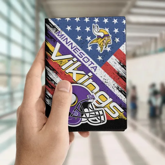 Minnesota Football Team Vikingss Travelling Passport Holder