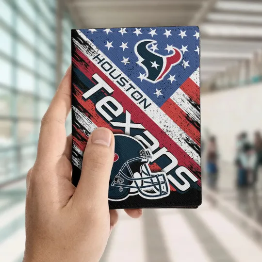 Houston Football Team Texanss Travelling Passport Holder