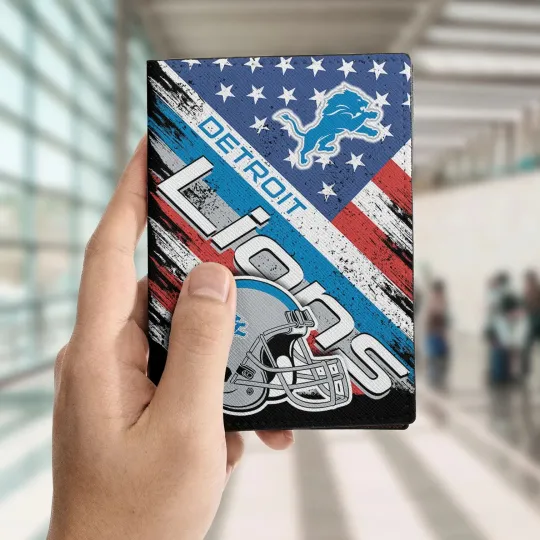 Detroit Football Team Lionss Travelling Passport Holder