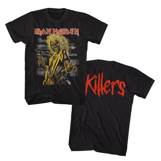 Iron Maiden Killers Front and Back Black Shirts