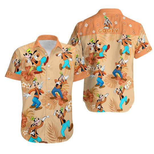 Goofy Dog Shirt, Goofy Hawaiian Shirt, Goofy Summer Swim Shorts