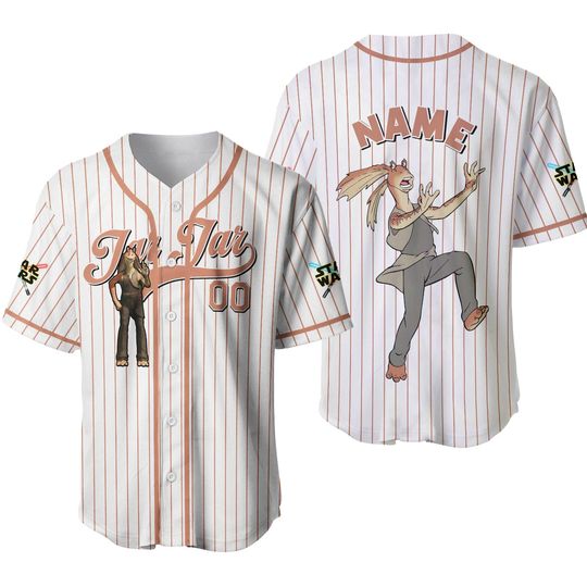 Jar Jar Binks Jersey Shirt, Disney Star Wars Baseball Jersey, Jar Jar Binks Cosplay, Magic Kingdom Shirt, Star Wars Family Shirts