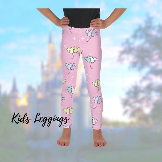Disney Mickey Balloons Leggings - Pastel Spring Colors