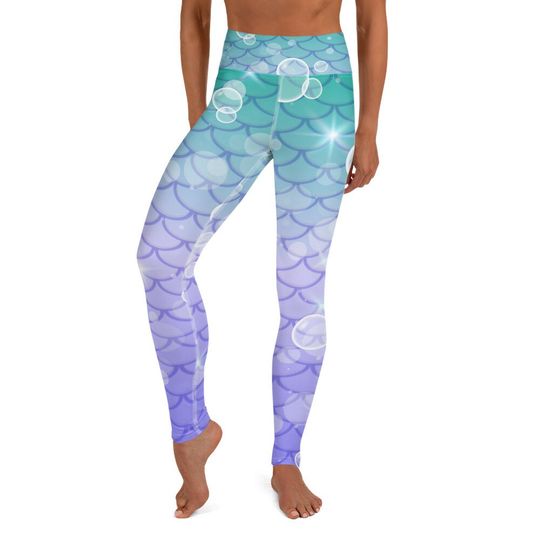 Womens Disney Little Mermaid Yoga Leggings