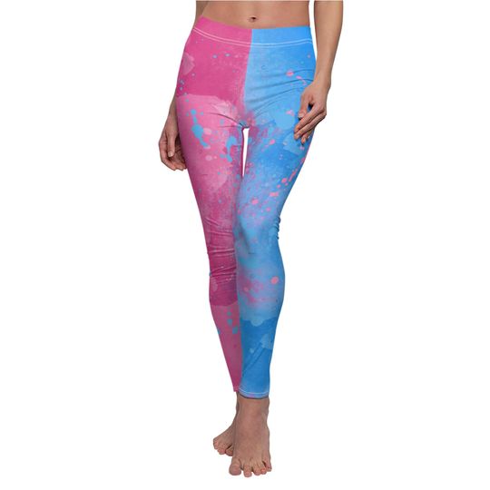 Pink or Blue Sleeping Beauty Inspired - Women's Full Length Leggings
