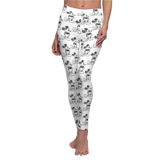 Sketch of Mickey Mouse - Women's Full Length Leggings