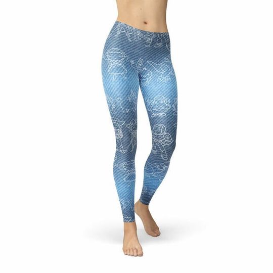 Winter Leggings - Toy Story Line Drawings
