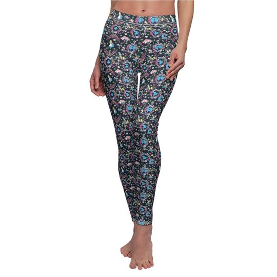 Garden Whimsy - Alice in Wonderland - Women's Full Length Leggings