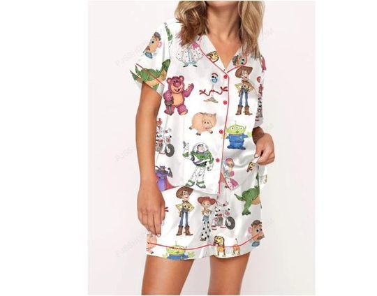 Toy Story Pajama Set  Silky Soft Sleepwear with Fun, Playful Designs Inspired by the Beloved Movie