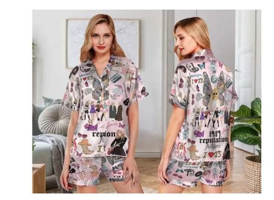 Swifti Eras Tour Shorts Pajama Set - Short Sleeves & Shorts