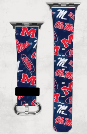 Ole Miss Rebels Mississippi Watch Bands For Apple Watch