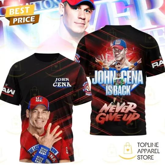 Jo Cen Is Back Never Give Up 3D T-Shirt- Inspired Gift For Fan Men Women