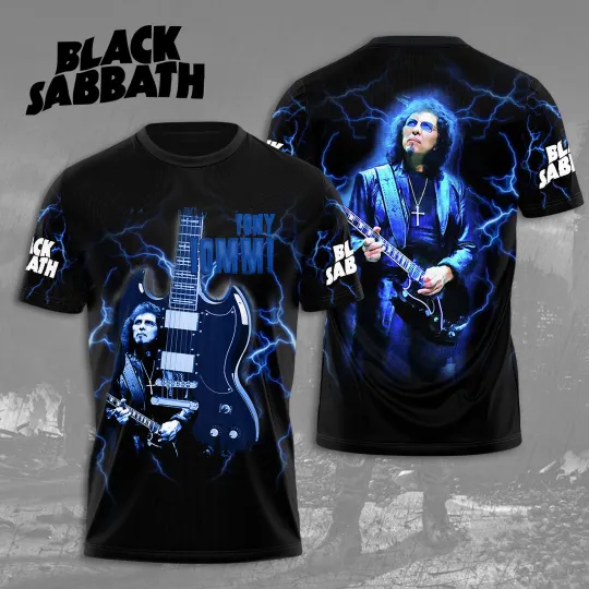 Tony Iommi “Iron Man” Inspired 3D T-Shirt | Licensed Black Sabbath Tribute Tee