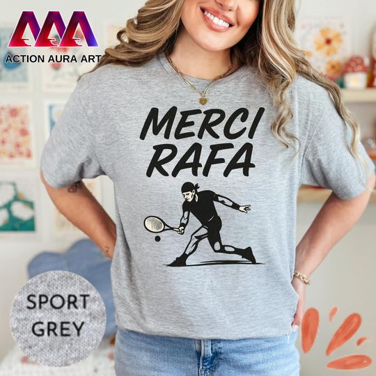 Merci Rafa Tennis Shirt - Rafa Tribute Tee - Vintage Tennis Player Shirt - French Open Fan Shirt 2025