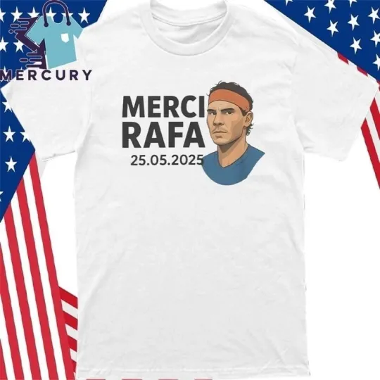 Merci Rafa 2025 French Open Tribute T-Shirt