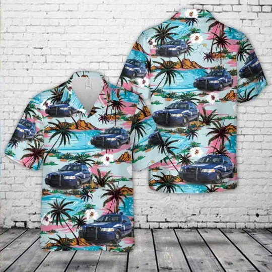Puerto Rico State Police 2011 Ford Crown Victoria Hawaiian Shirt