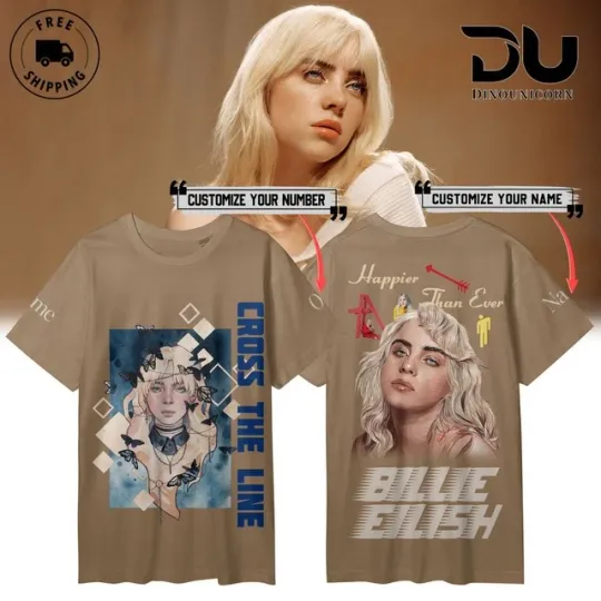 Personalized Billie Eilish Wildflower T-Shirt