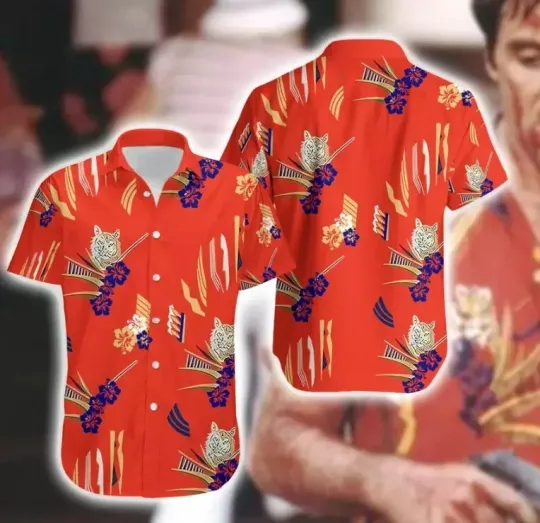 Tony Montana Scarface Hawaiian Shirt Summer Short-sleeve Unisex S-5xl