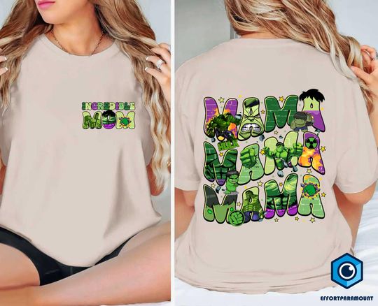 The Incredible Mom Shirt, Incredible Hulk Mama Shirt, Super Mom Shirt, Gift for Mom