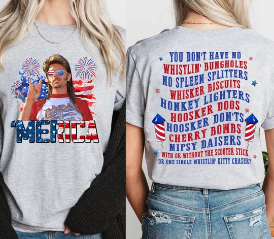 Two-sided Joe Dirt Merica July 4th Shirt, Funny Joe Dirt 4th of July Shirt, Joe Dirt Merica Shirt, Independence Day Shirt, Happy 4th of July