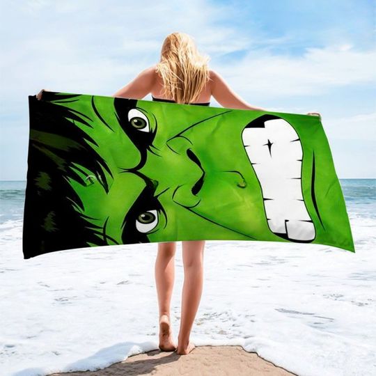 Heroic Figure Series Hulk Beach Towel