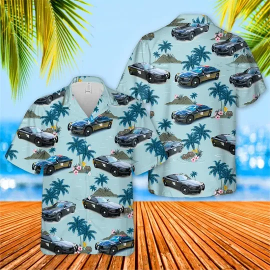 Oklahoma Highway Patrol Hawaiian Shirt