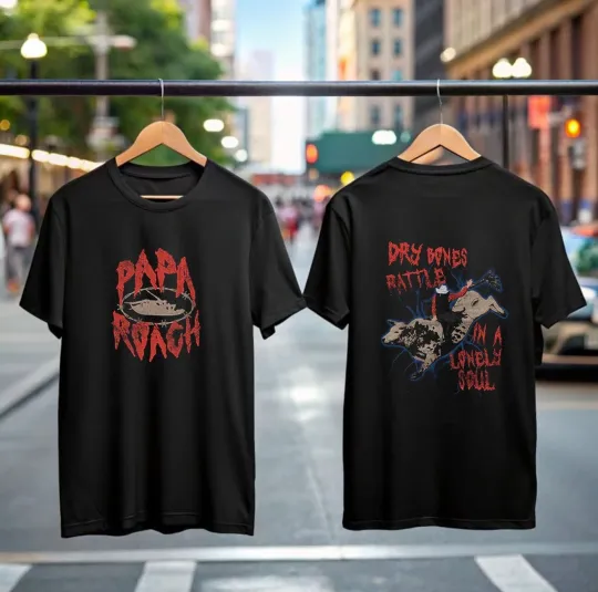 Discover Papa Roach Shirt Tour 2025 Infest Anniversary Tee Mens Rock T-Shirt Gift Him