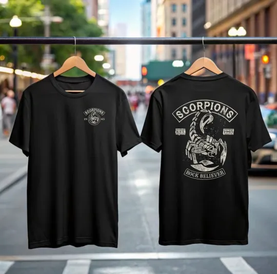 Scorpions Rock Believer T-Shirt 2025 Tour Album Merch Gift for Hard Rock Fans