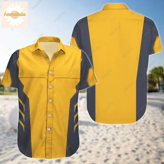Wolverine Marvel Hawaiian Shirt Casual Button Down Unisex Adults Outfit