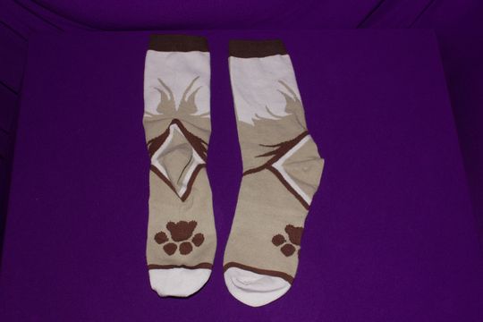Eevee inspired socks - Faux Paws Socks Gaia