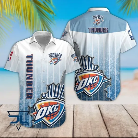 Oklahoma City Basketball Team Thunderr Casual Shirt