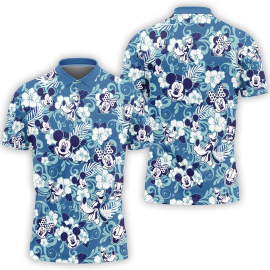 Mickey Mouse Polo Shirt, Disney Mickey And Friend Golf Shirt, Disneyworld Shirt, Cartoon Summer Vacation Shirt, Disneyland Hawaii Shirt