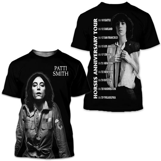 Patti Smith Horses Anniversary Tour 2025 T-Shirt