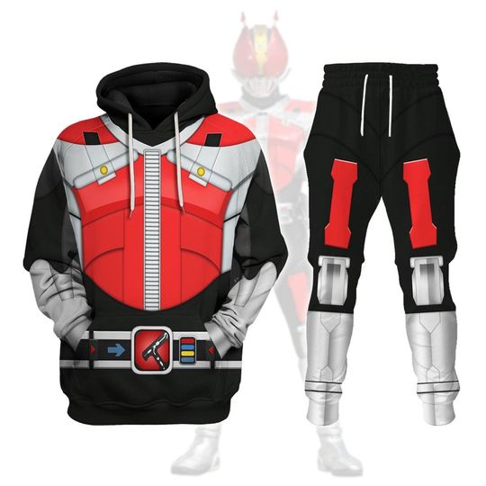 Christmas Kamen Rider Den-O Hoodies Cosplay Hoodie, Xmas Mighty Morphin Sweat Pants, Xmas Kamen Rider T-Shirt, Gift For Superhero Fans
