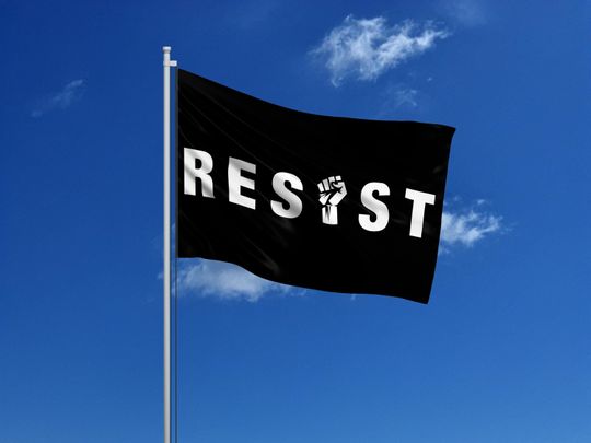 RESIST Flag - Anti-Trump, Black Lives Matter, Protest Fist