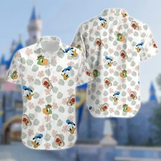 The Three Caballeros Floral Tropical 3D HAWAII SHIRT MOTHER DAY GIFT BEST PRICE
