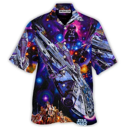 Starwars Darth Vader Millennium Falcon Hawaiian Shirt For Men Women