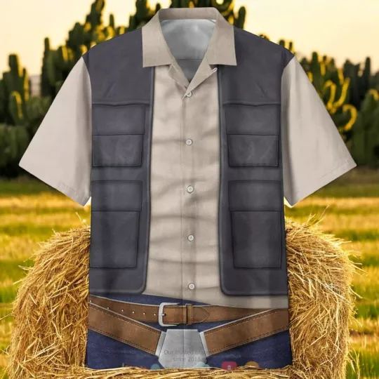 Han Solo Cosplay Hawaiian Shirt