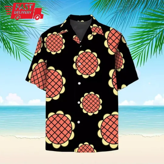 3D Anime Japan One Piece Monkey D Luffy Dressrosa Unisex HAWAIIAN Shirt US Size