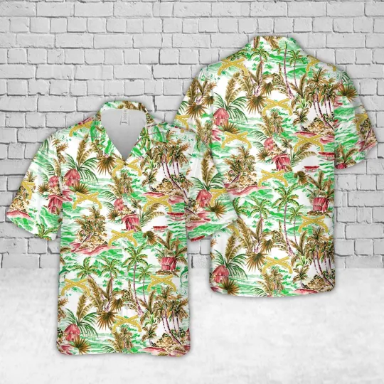 US Army Military Police Corps USAMPC Branch insignia Hawaiian Shirt