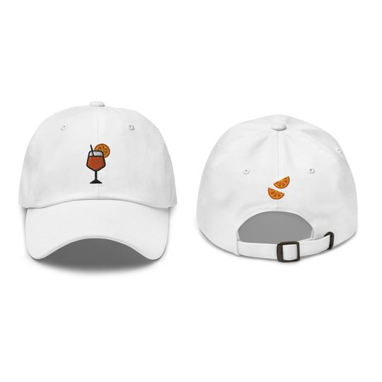 Aperol Spritz Embroidered Baseball Cap, Aperol Spritz Lover Gift, Cute Embroidered Hat, Embroidery Baseball Hat Women, Aperol Spritz Dad Hat