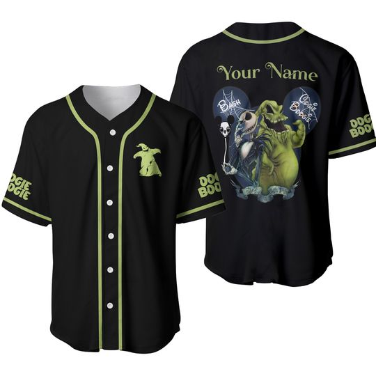 Discover Personalized Nightmare Before Christmas Baseball Jersey, Oogie Boogie Football Jersey