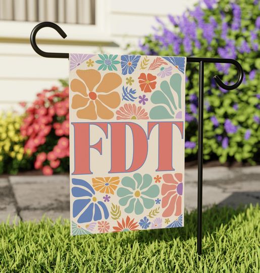 FDT Anti Trump Garden Flag, Subtle Fuck Trump Decor, Gift for Democrats, Not My President Sign