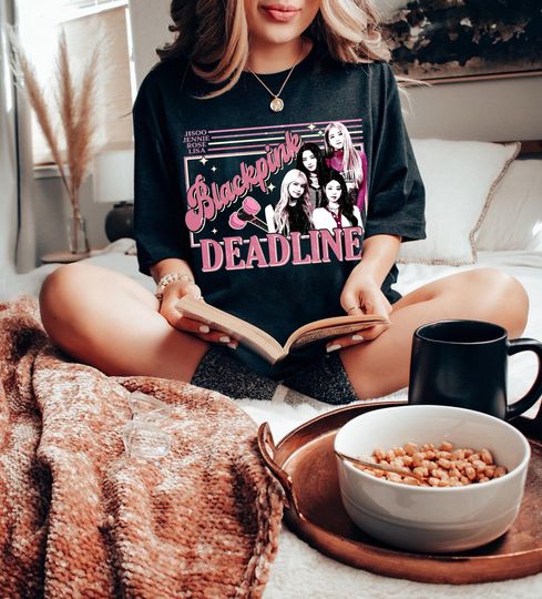 Discover Blackpink Deadline Y2K Shirt, Blackpink Retro Vintage Deadline World Tour 2025 Shirt, Blackpink Shirt, Blackpink Jennie, Jisoo, Rose, Lisa