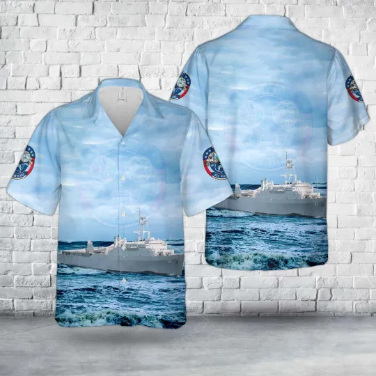 US Navy USS Portland LSD 37 Hawaiian Shirt