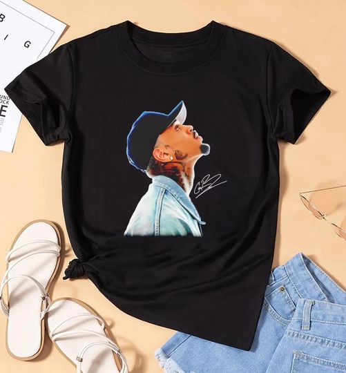 Discover Chris Brown Signature Shirt, Breezy World Tour Tees, Music Fan Gift, Concert Merch Graphic Tee, Chris Brown Fan Gift