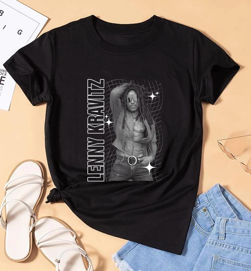 Lenny Kravitz Tour Shirt, Rock Music Concert Tee, Vintage Lenny Kravitz Merch, Unisex Graphic T-Shirt, Music Fan Gift,Rock Legend Tour Merch
